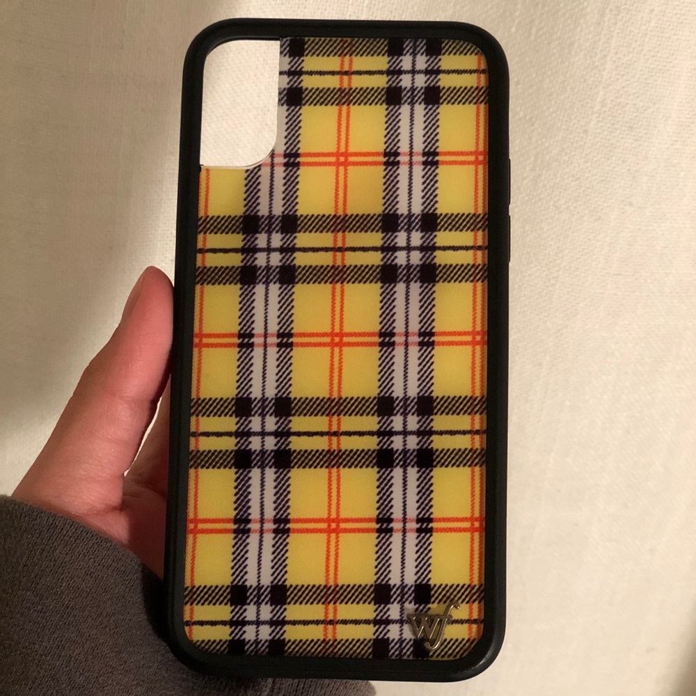 Wildflower Yellow Plaid Phone Case